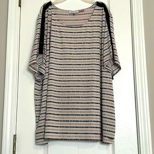 Calvin Klein short sleeve polka dot shirt size 3x